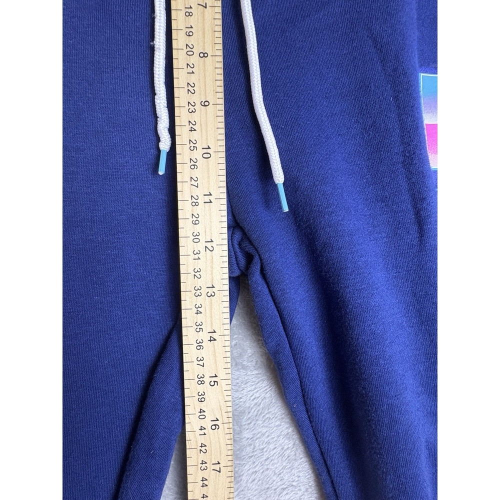MTV Music Television Pants Mens 3XL Blue Retro Graphic Joggers Drawstring Lounge - Picture 3 of 11
